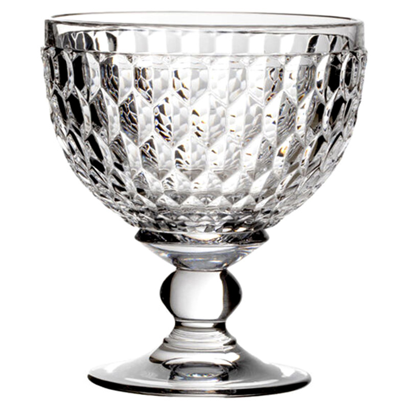 Boston Modern Clear Crystal Champagne Glass - Set of 4
