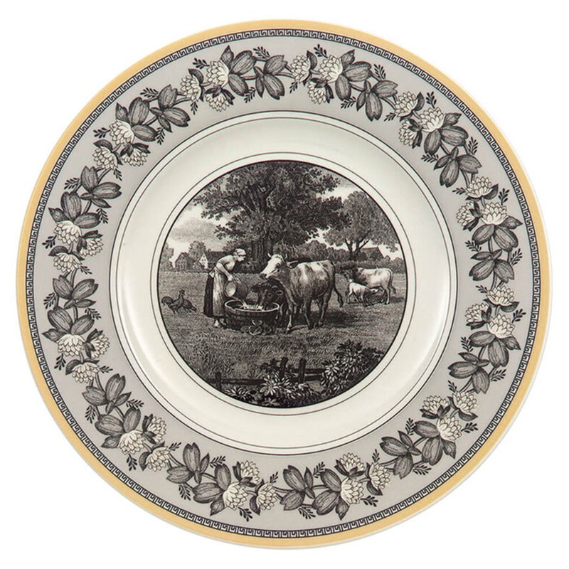Audun Ferme French Country White Porcelain Salad Plate
