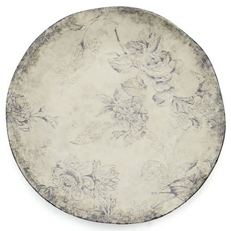 Giulietta French Country Black Floral Ceramic Salad Plate