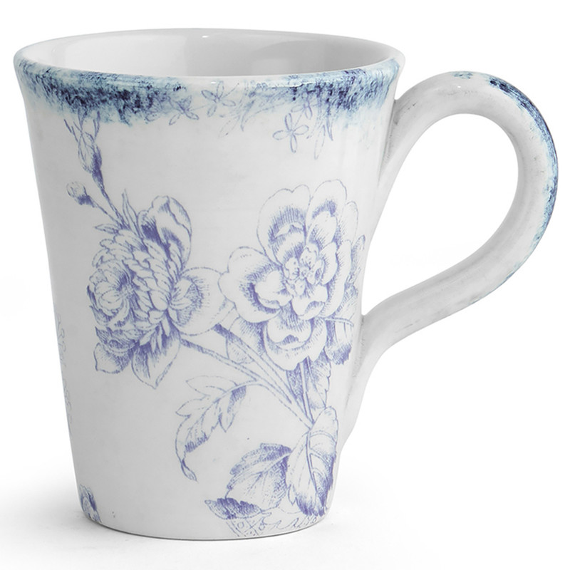 Giulietta French Country Blue Floral Ceramic Mug