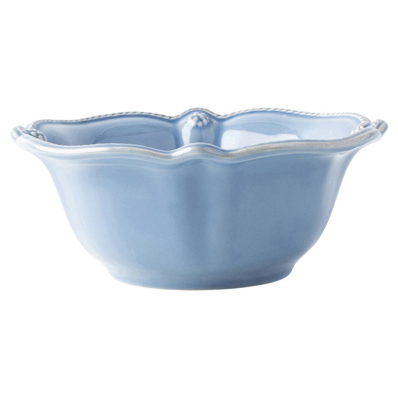 Juliska Berry & Thread Chambray Blue Ceramic Cereal Bowl
