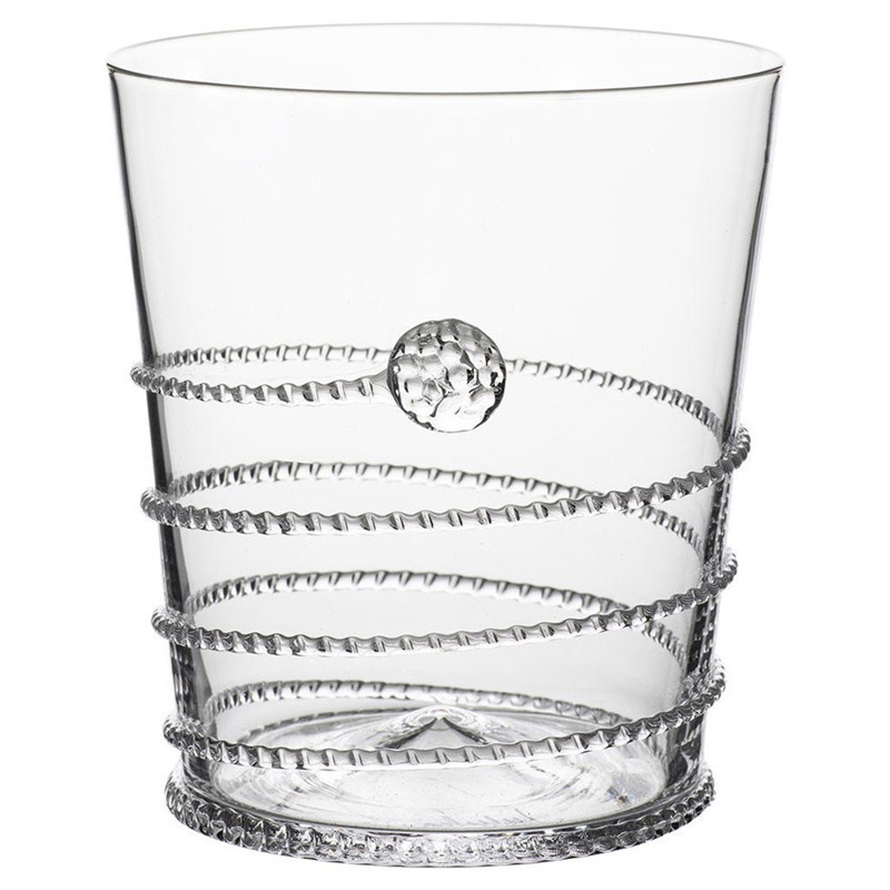 Juliska Amalia Modern Classic Clear Bohemian Double Old Fashioned Glass