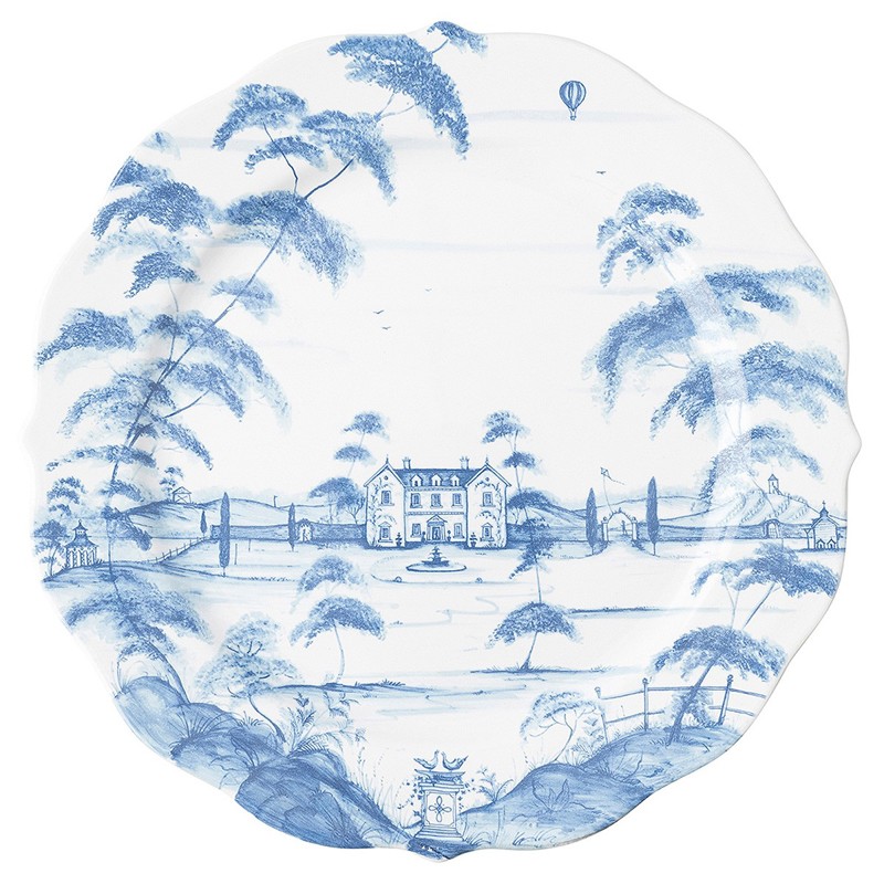 Juliska Country Estate Delft Blue Ceramic Charger Plate