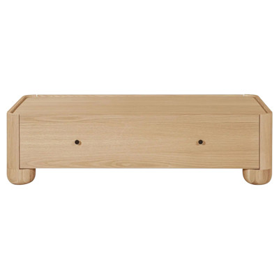 Gemma Modern Classic Natural Oak Rectangular Storage Coffee Table