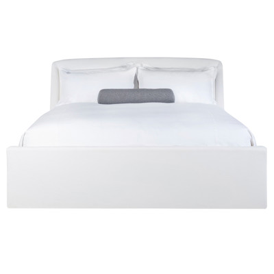 Tara Shaw Cream Performance Linen King Upholstered Saint Germain Sleigh Bed