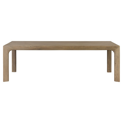 Halley Modern Classic Natural Oak Rectangular Dining Table - 94"
