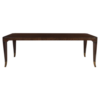 Ashwell Dark Brown Walnut Wood Rectangular Extendable Dining Table - 78-122"