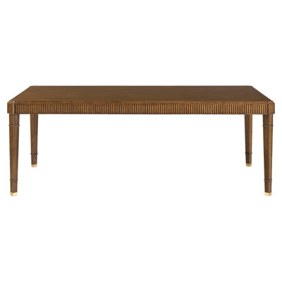 Harmon Traditional Warm Brown Oak Rectangular Extendable Dining Table - 80-120"