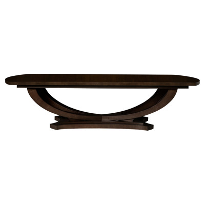 Thackeray Modern Classic Dark Brown Oak Rectangular Dining Table - 118"