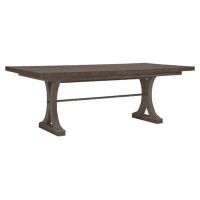 Century Carlyle Modern Grey Oak Rectangular Extendable Dining Table - 88-128"