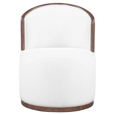 Rossi Rubberwood Natural Upholstered Armless Dining Chair