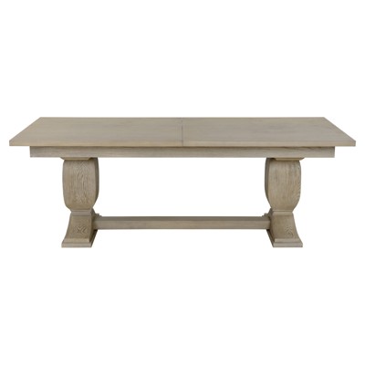 Jarrett Modern Classic Beige Oak Rectangular Extendable Dining Table - 86-120"