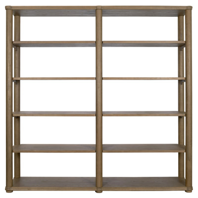 Eastcote Modern Classic Weathered Brown Wood Bookcase