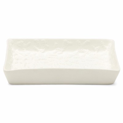 Pigeon and Poodle Alanya French Country White Porcelain Rectangular Soap Dish