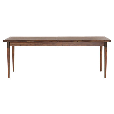 Patten Harper Extendable Rectangular Wood Toasted Walnut Umber Bronze Dining Table