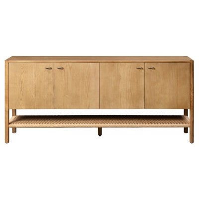Belfast Zuma 72" Ash Wood Dune Natural Paper Cord Sideboard