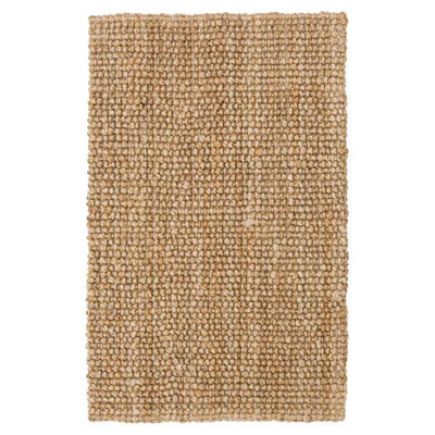 Cole Modern Classic Brown Solid Loop Jute Rug - 9'x12'