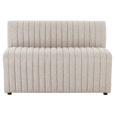 Leo Modern Classic Grey Upholstered Tufted Dining Bench