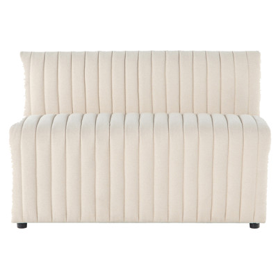 Leo Modern Classic Beige Performance Tufted Dining Bench