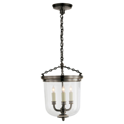 Visual Comfort Signature Collection TOB5030BZ Thomas O'Brien Merchant 3 Light 11.75 inch Bronze Lantern Pendant Ceiling Light