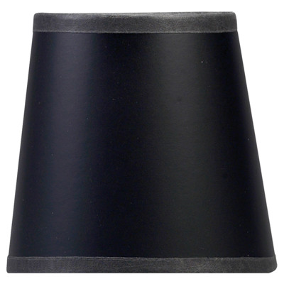 Visual Comfort Modern Classic Black Paper Candle Clip Shade - 3"x4"x4"