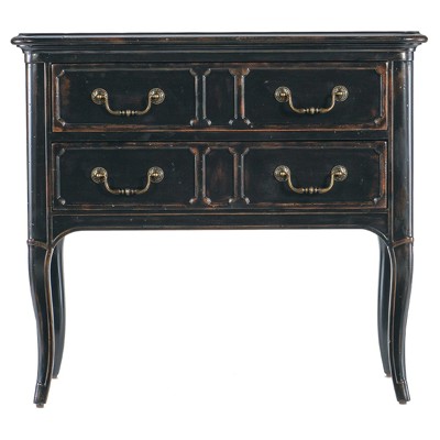 Pierre Updated Traditional Black Cherry Wood Nightstand