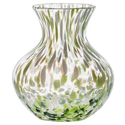 Juliska Puro Modern Classic Green Glass Decorative Table Vase