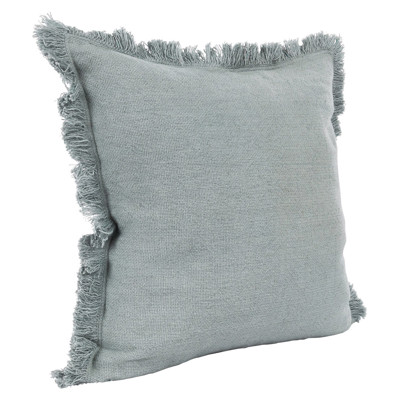 Danica Modern Classic Aqua Blue Linen Decorative Throw Pillow - 22x22