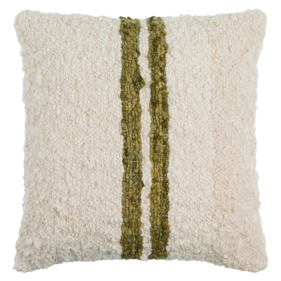 Easton Coastal Beach Cream Wool Decorative Throw Pillow - 20x20