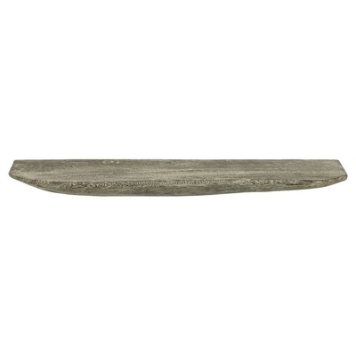 Corey Coastal Grey Chamcha Wood Wall Shelf - Large