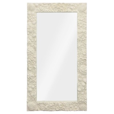 Betsy Coastal Off White Wall Mounted Mirror - Large