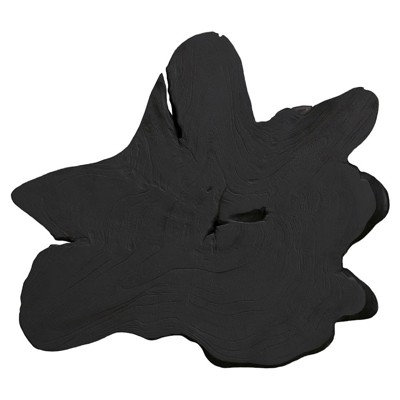 Marcello Rustic Lodge Black Teak Wood Wall Sculpture