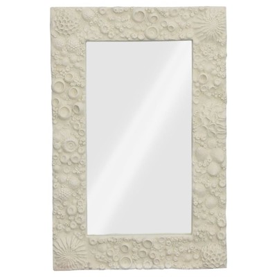 Betsy Coastal Off White Wall Mounted Mirror - Small