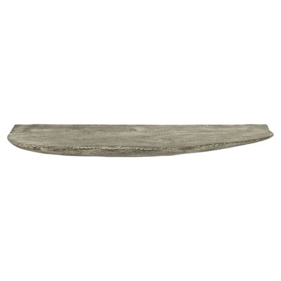 Corey Coastal Grey Chamcha Wood Wall Shelf - Small