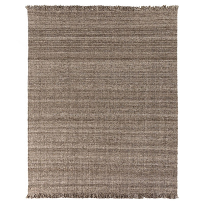 Wesley Coastal Beach Brown Textured Solid Indoor Outdoor Rug - 9'x12'