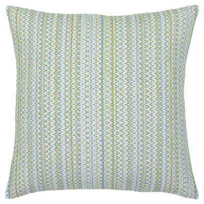 Kaleidoscope Coastal Spring Green Indoor Outdoor Throw Pillow - 20x20