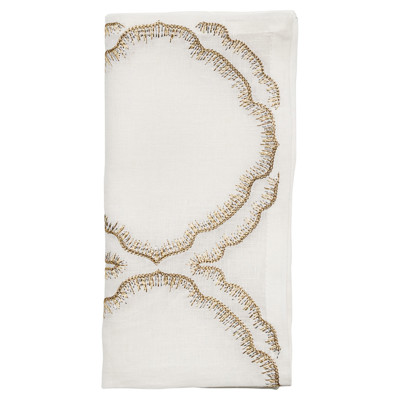 Daydream Modern Classic White Linen Napkin - Set of 4