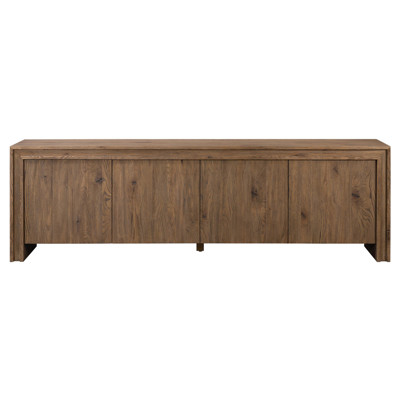 Bolton 84" Oak Wood Weathered Veneer Media Console
