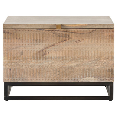 Madison Modern Classic Light Wash Mango Wood Storage Coffee Table