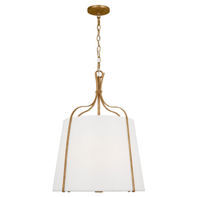 Visual Comfort Studio Leander Antique Gild Hanging Shade Pendant - Medium