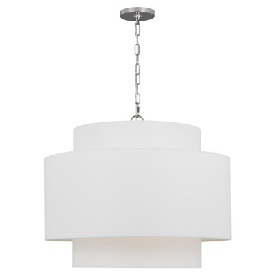 Visual Comfort Studio Sawyer Modern Classic Polished Nickel Pendant