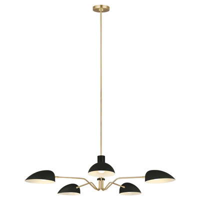 Visual Comfort Studio Jane Modern Classic Midnight Black Chandelier
