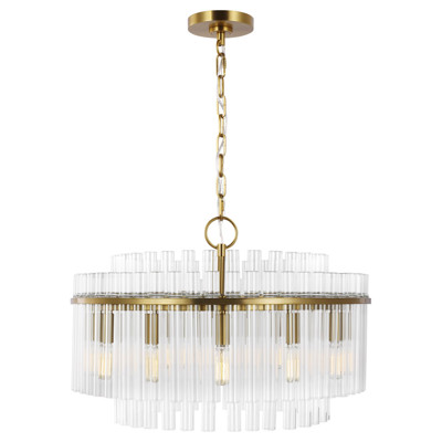 Visual Comfort Studio Beckett Traditional Burnished Brass Chandelier - Medium
