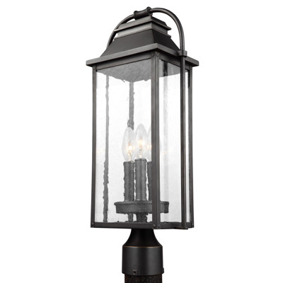 Visual Comfort Studio Wellsworth French Country Antique Bronze Post Lantern