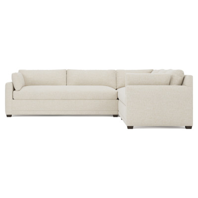 Weybridge Vanilla Corner Sectional - Left End - 123"