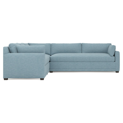 Weybridge Eggshell Blue Performance Corner Sectional - Right End - 123"