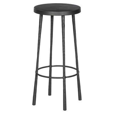 Element Westwood Hammered Gunmetal  Bar Stool