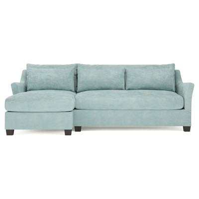 Pauline Chaise French Blue Sectional - Left Chaise - 101"
