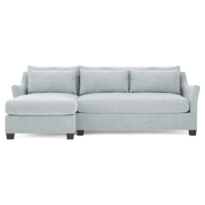 Pauline Chaise Mist Performance Sectional - Left Chaise - 101"