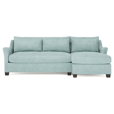 Pauline Chaise French Blue Sectional - Right Chaise - 101"